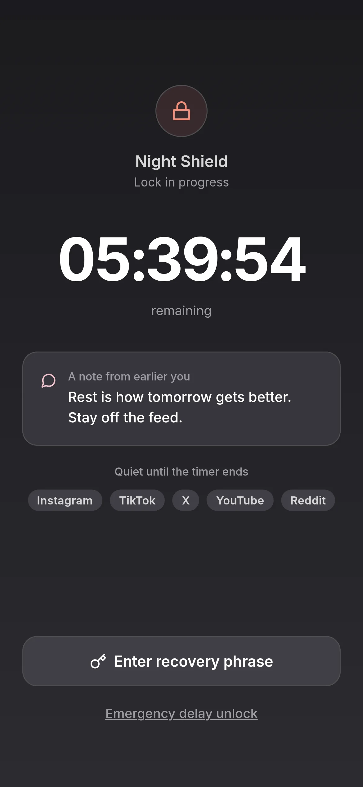 QuitScrolling active commitment lock screen QuitScrolling active commitment lock screen
